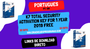 K7 Total Security Activation Key for 1 Year 2019 Free